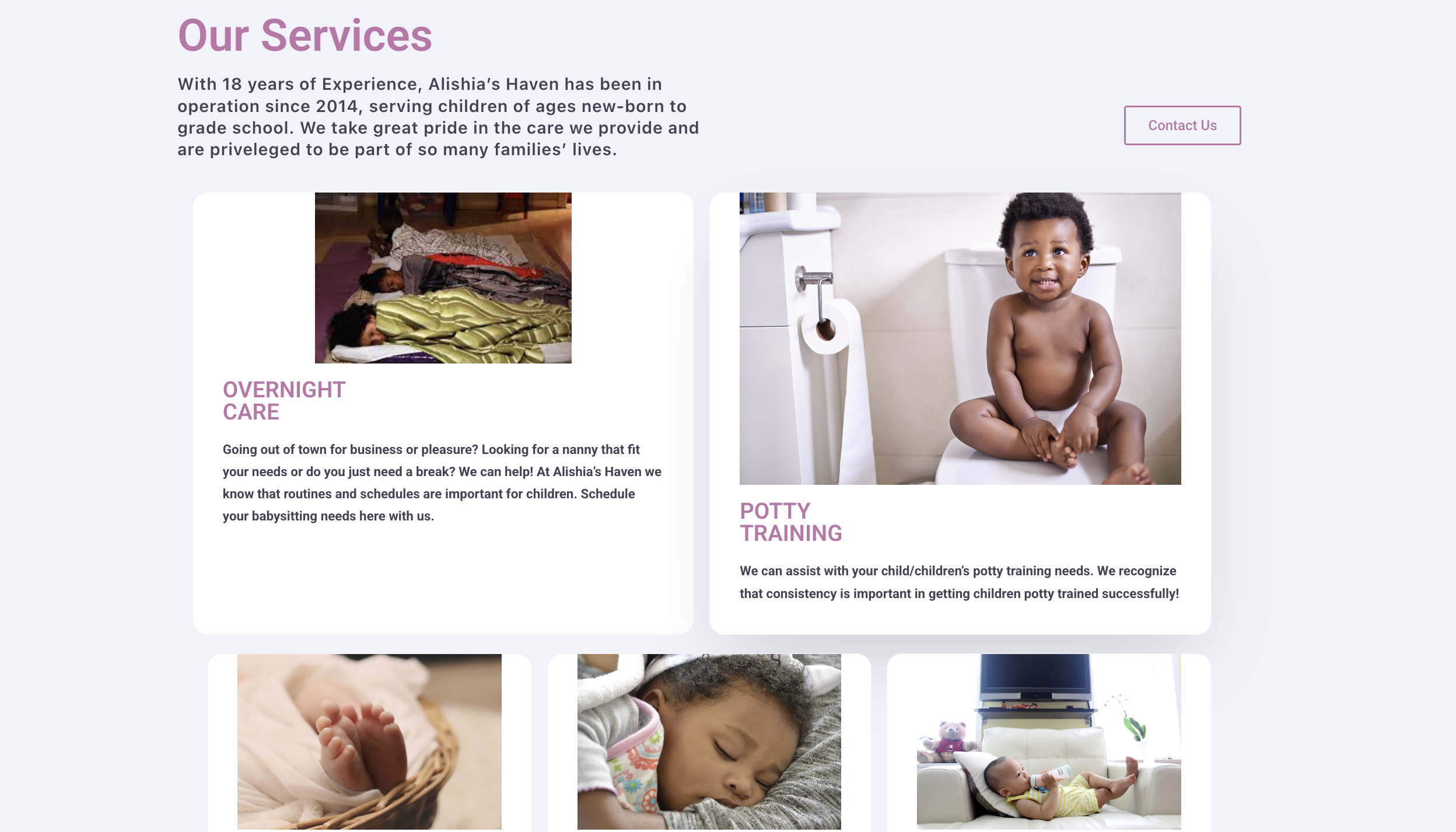 Alishia's Haven website screenshot